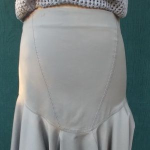 Zac Posen platinum bodycon skirt